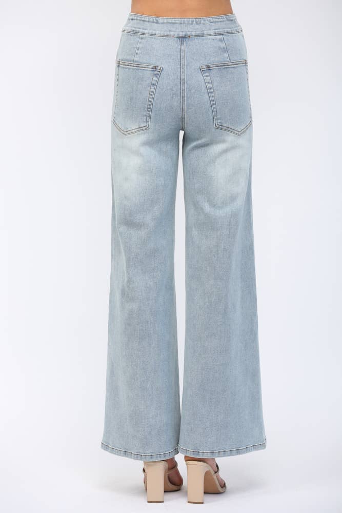 HIGH WAISTED WIDE LEG JEAN FP65050