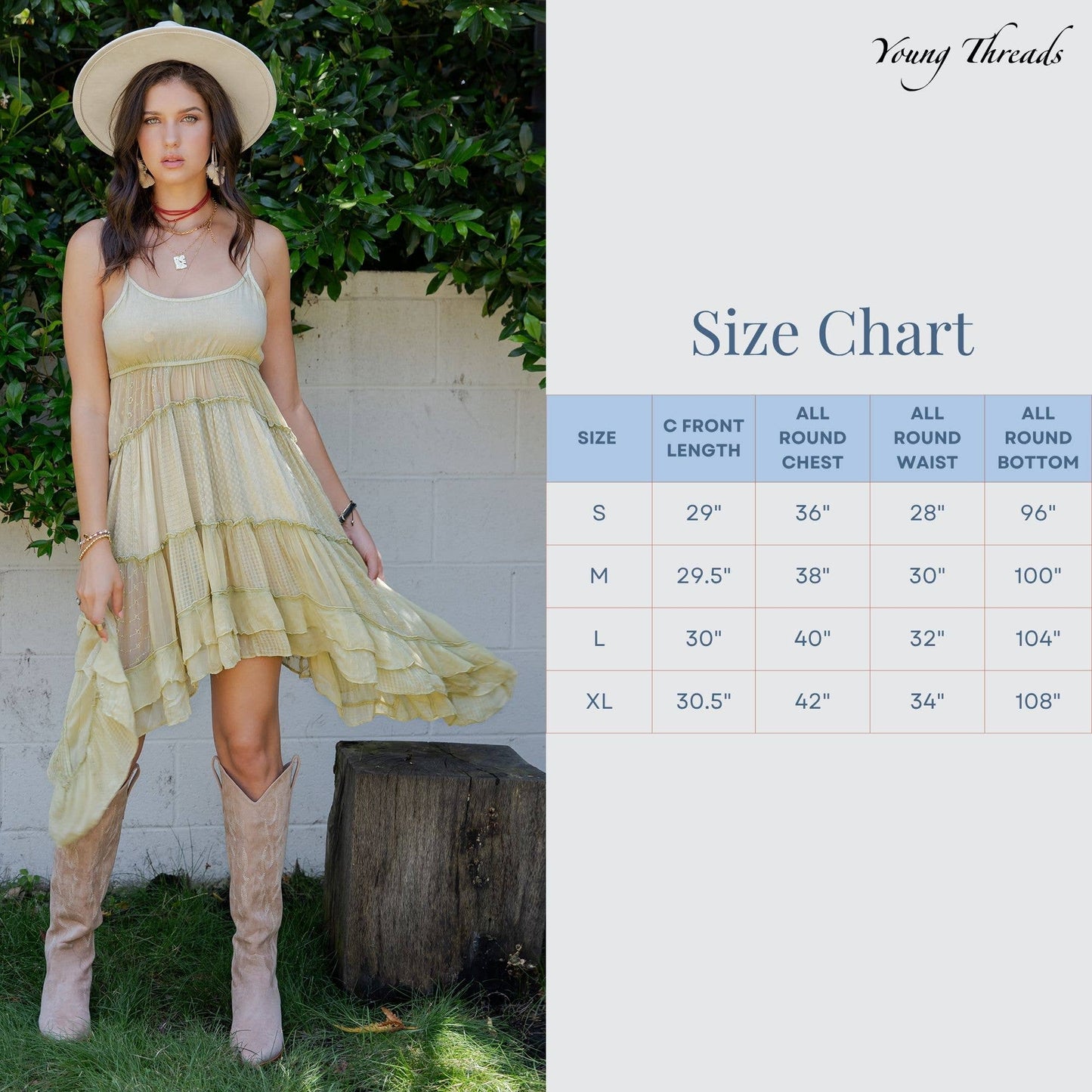 Boho Midi Dress with Ruched Bodice & Asymmetric Tiers