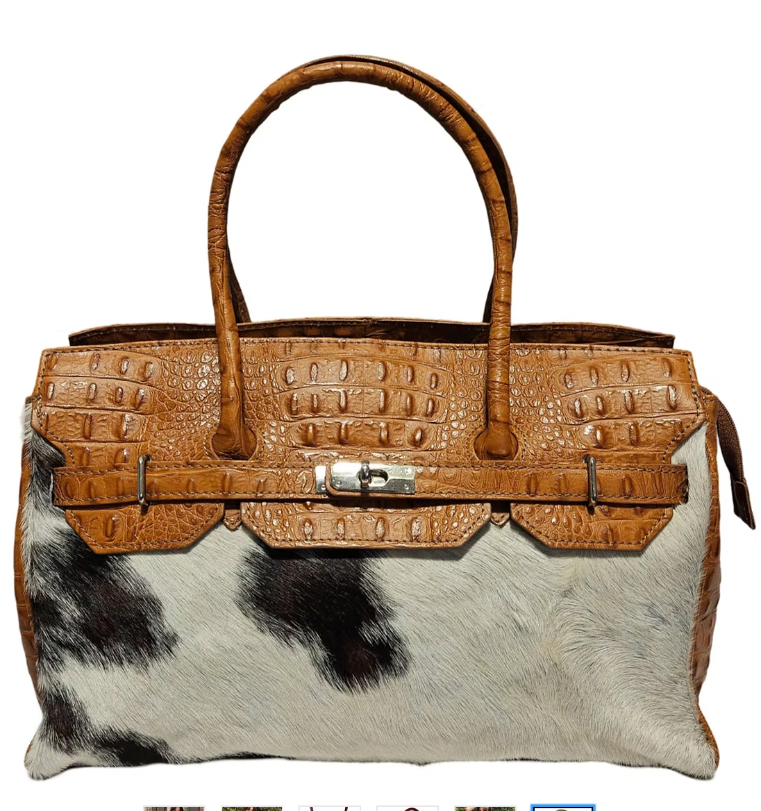 Alina Large Handbag with Fur