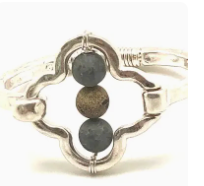 Bracelet Cuff Baroque White Pearl Multi Metal Matte Gold