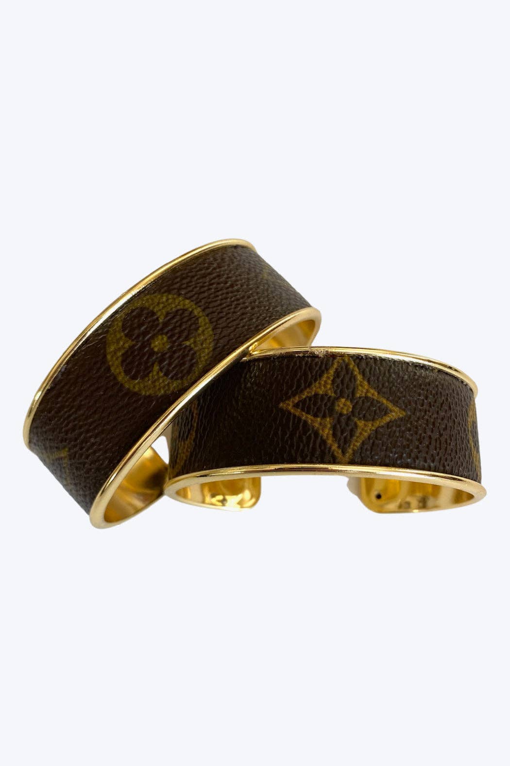Louis Vuitton Up-Cycled 18K Gold Plated Cuff Bracelet