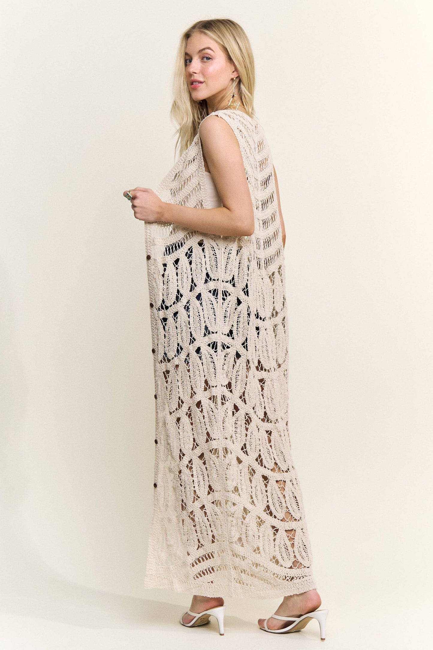 LONG OPEN FRONT CARDIGAN - CEJ4075