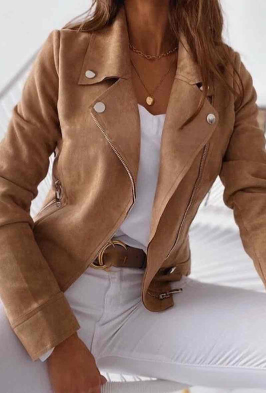 Camel Suede Jacket