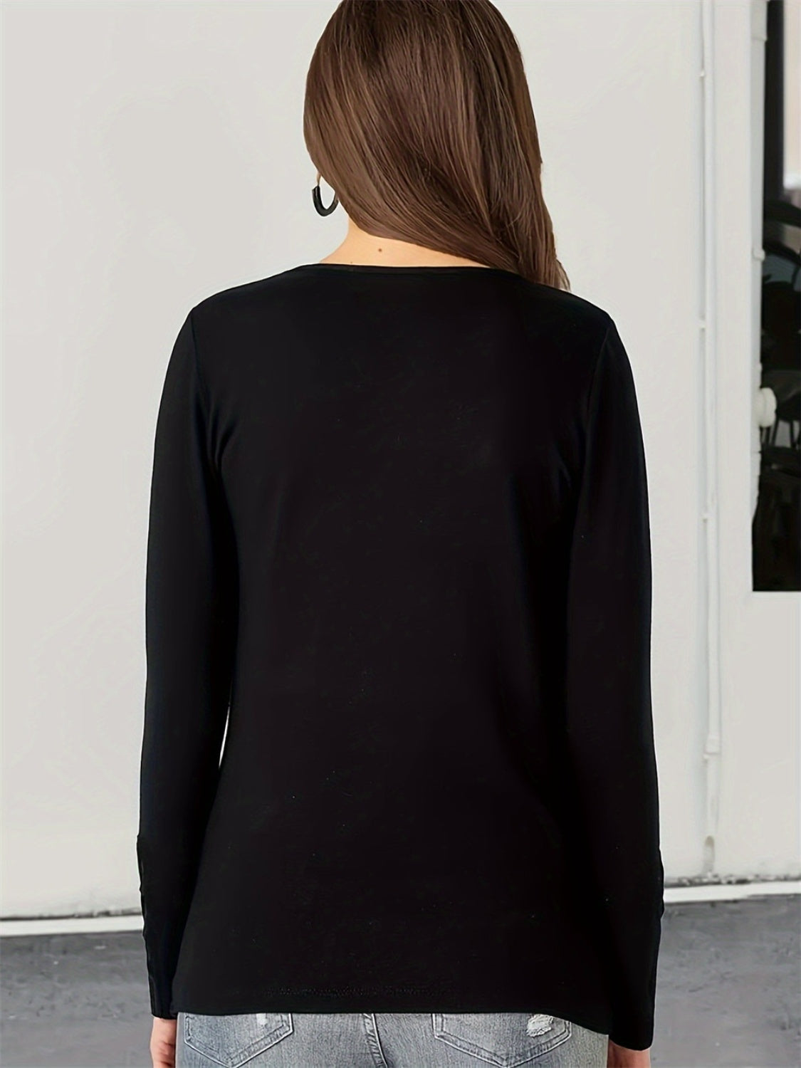 Crisscross Long Sleeve T-Shirt