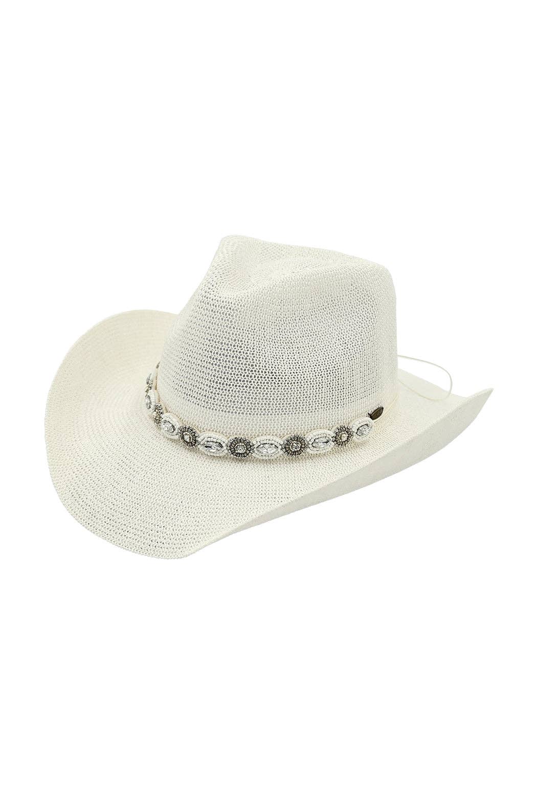 Jeweled Cowboy Straw Hat