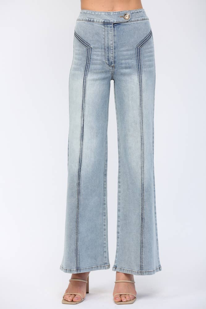 HIGH WAISTED WIDE LEG JEAN FP65050