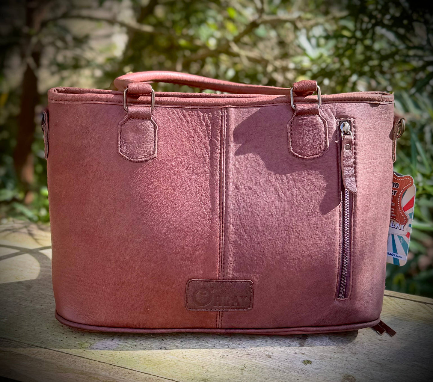 Upcycled LV Cowhide Leather Tote Handbag Western Rodeo NFR 