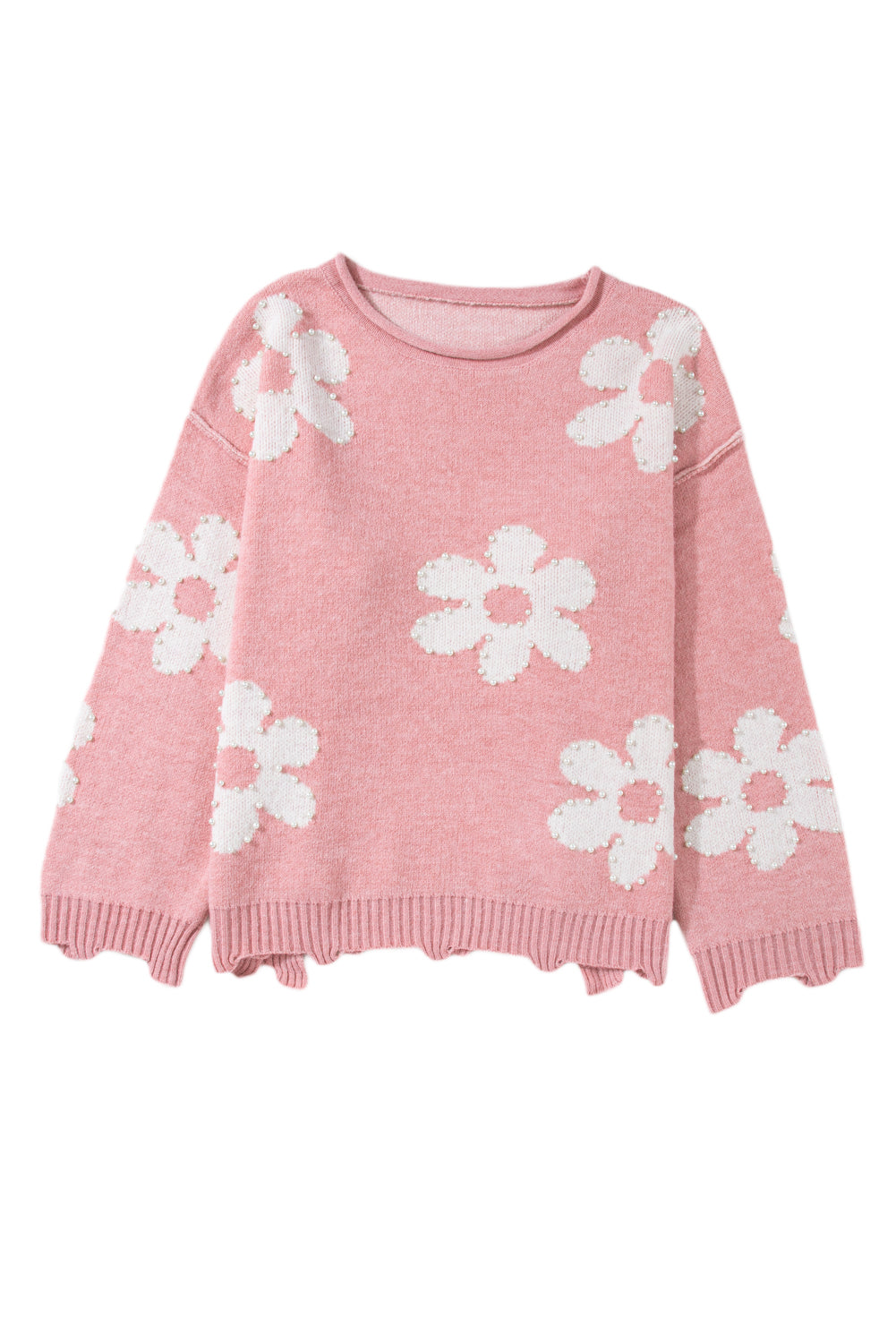 Flower Round Neck Sweater