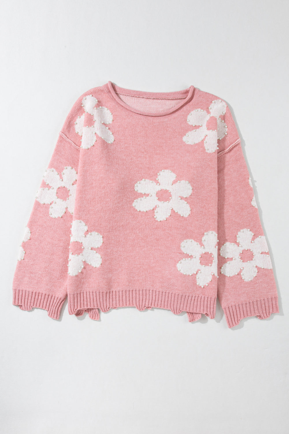 Flower Round Neck Sweater