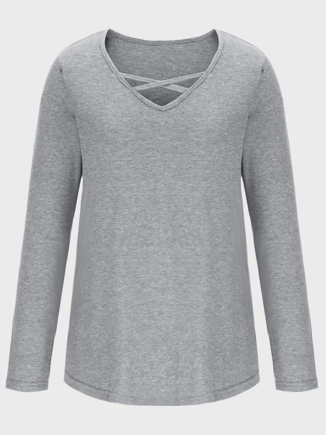 V-Neck Long Sleeve T-Shirt