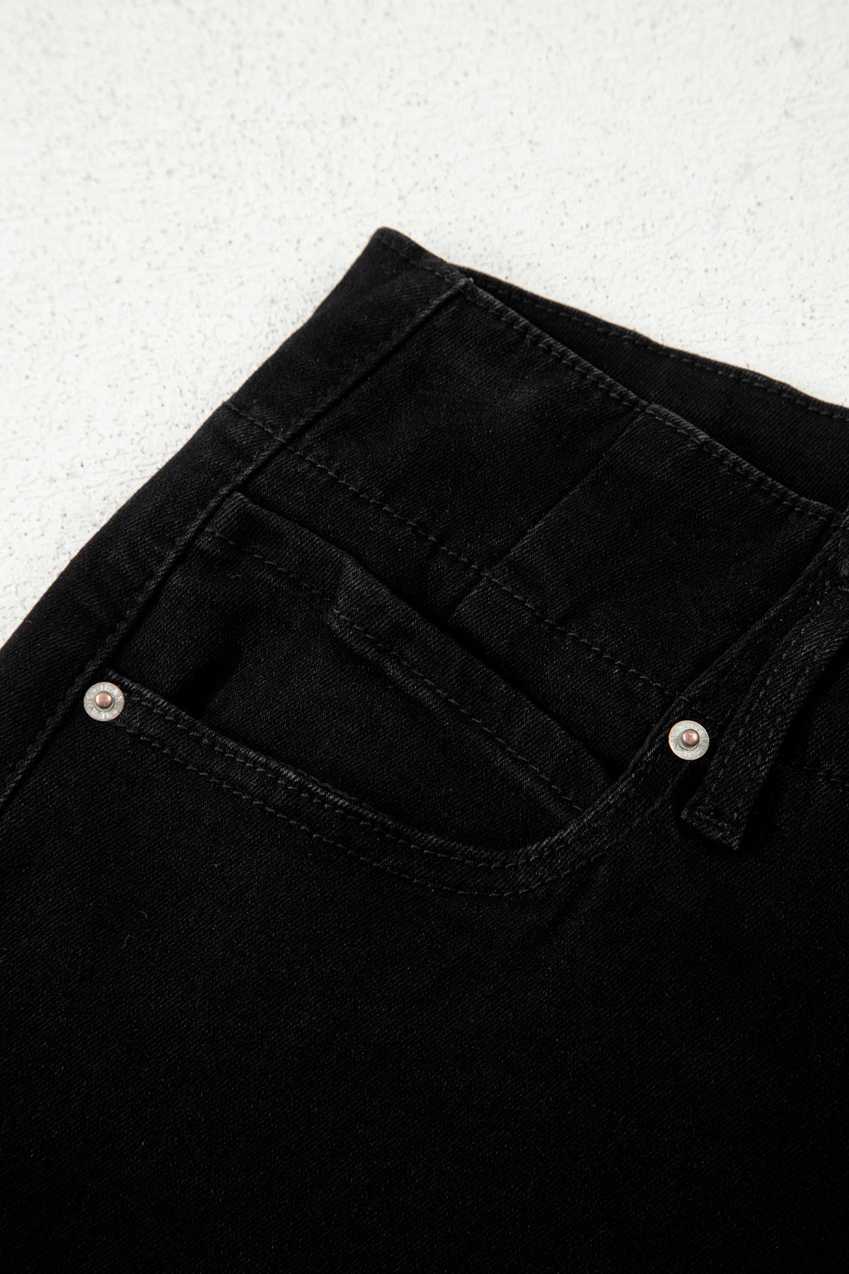 Bonbon 2-Button High Waist Wide Leg Jeans