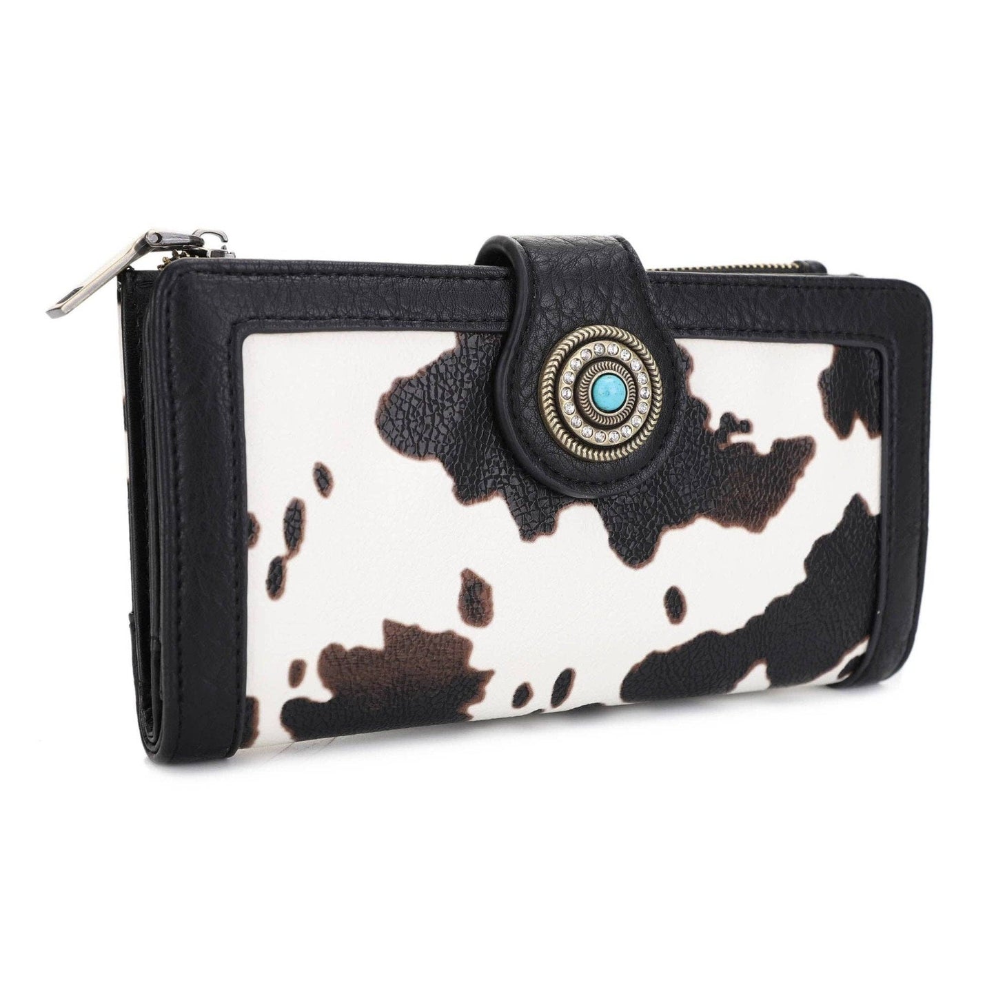 Cow Print Trifold Wallet
