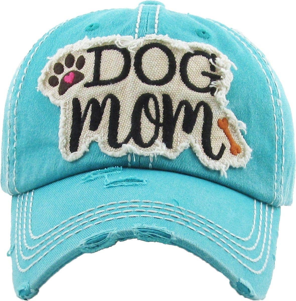DOG MOM Washed Vintage Premium Cotton Cap