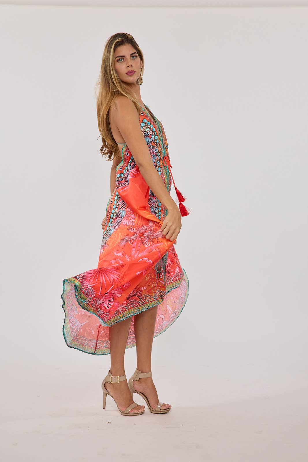Coral pink Hawaii dress BACK IN STOCK