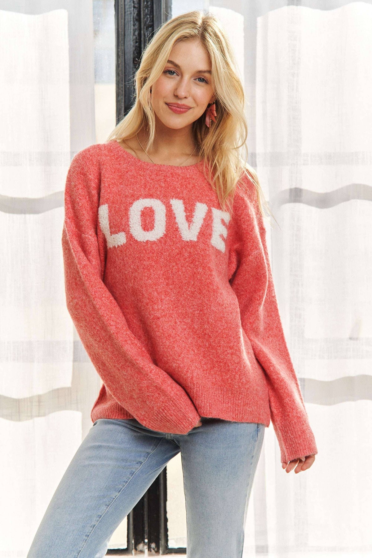 CESW3766-ALPHABET SHAPES LONG SLEEVES SWEATER