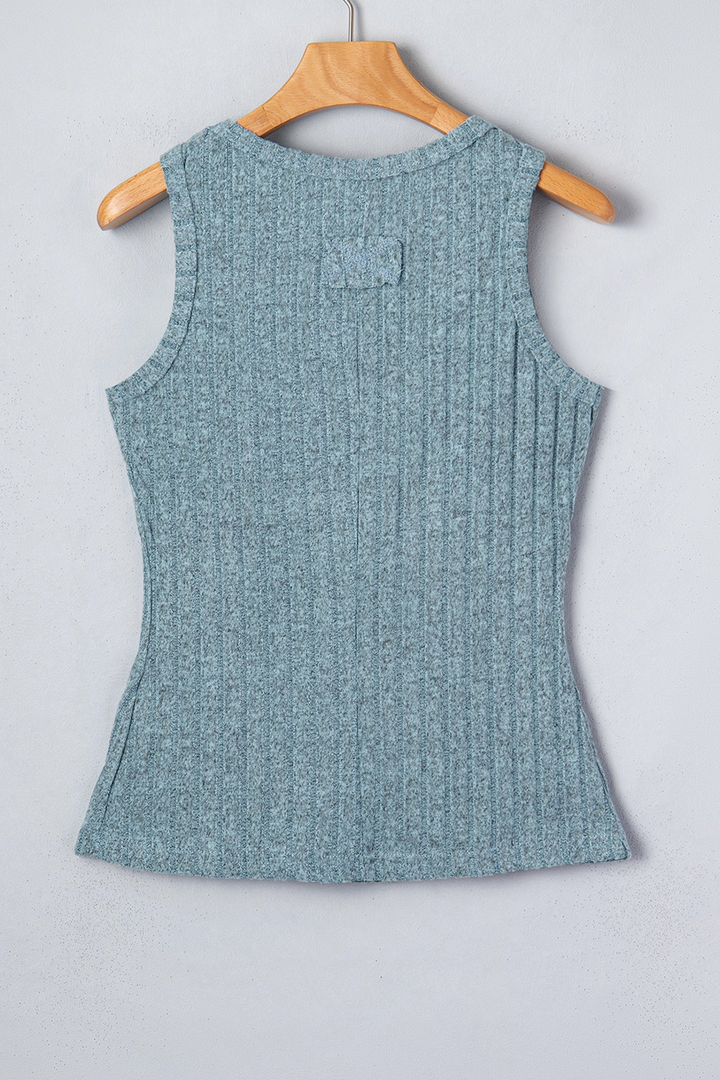 Phalaenopsis Slim Ribbed Mineral Wash Tank Top