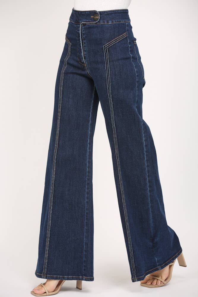 HIGH WAISTED WIDE LEG JEAN FP65050