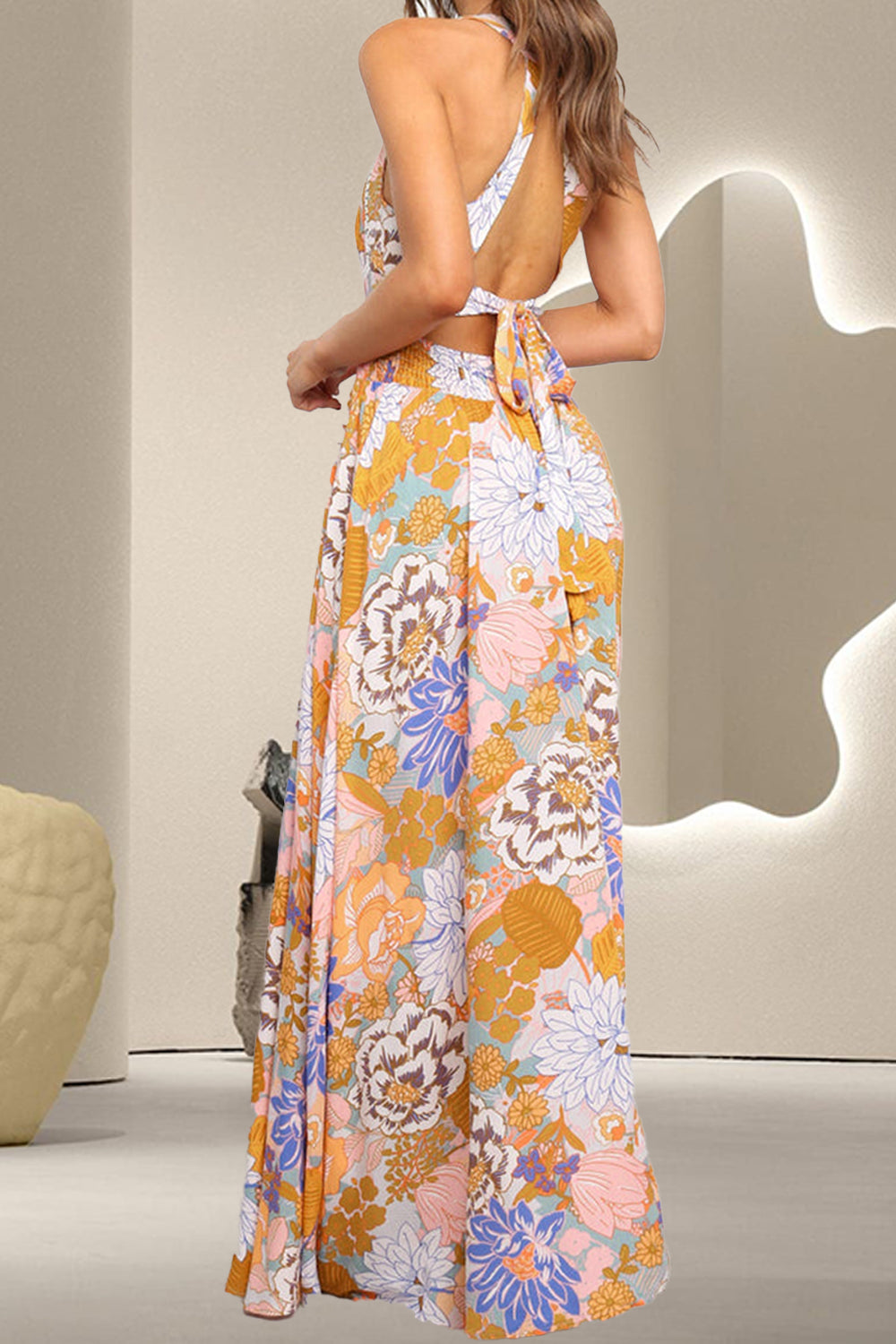 Sleeveless Grecian Maxi Dress