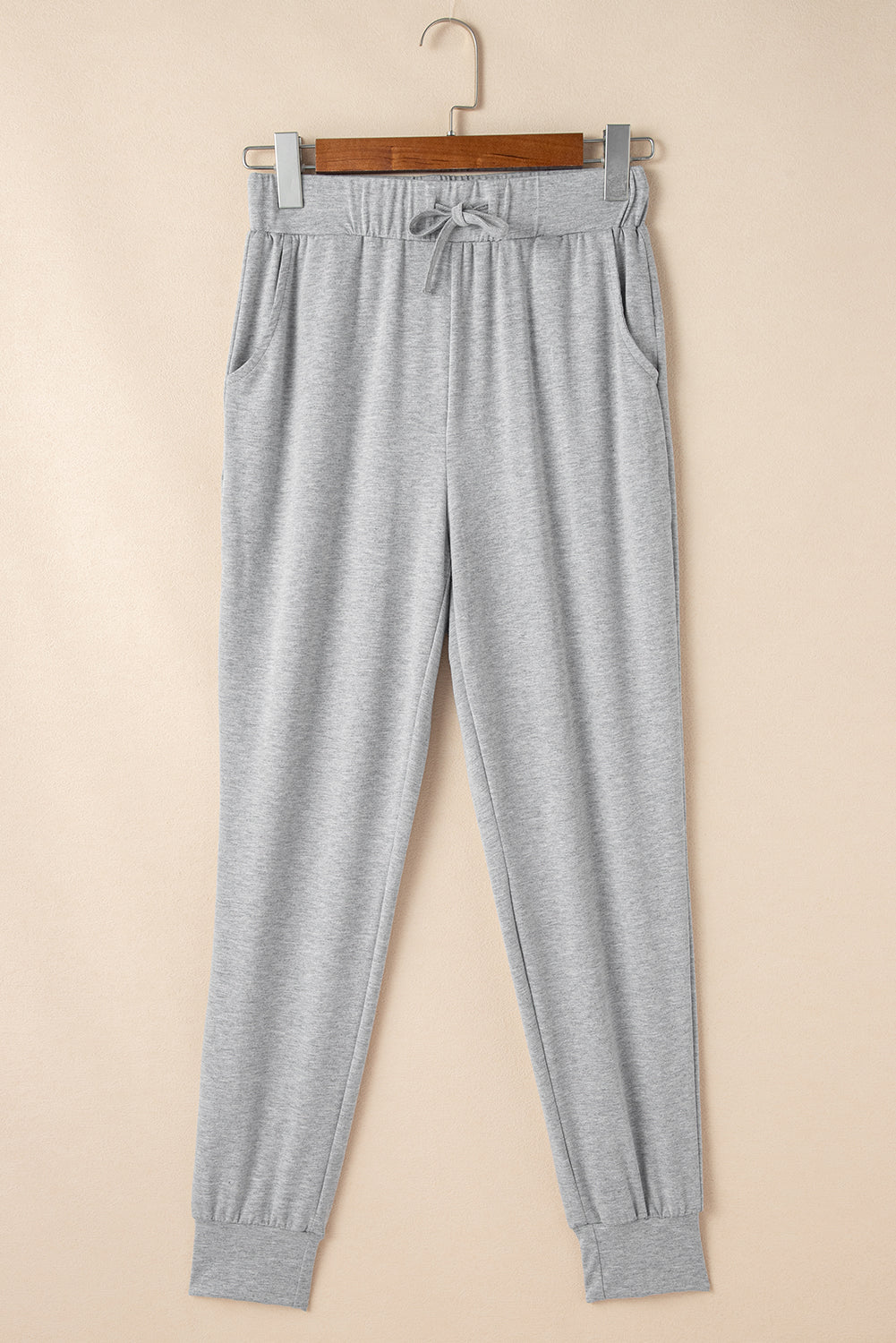 Black Split Long Cardigan and Skinny Pants Loungewear Set