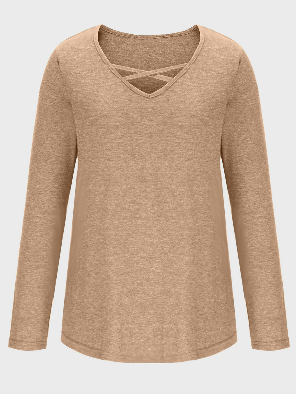 V-Neck Long Sleeve T-Shirt