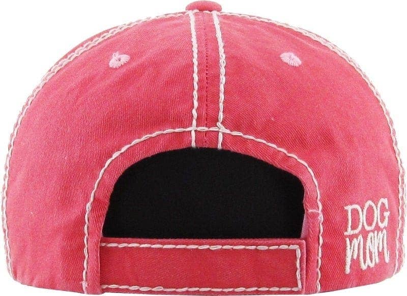 DOG MOM Washed Vintage Premium Cotton Cap
