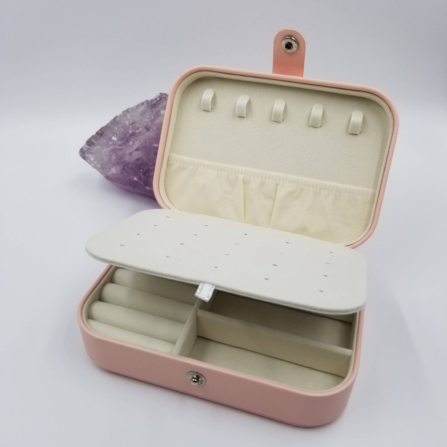 Double-deck Leather Jewelry Box Organizer Box **Customizable**