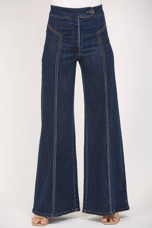 HIGH WAISTED WIDE LEG JEAN FP65050