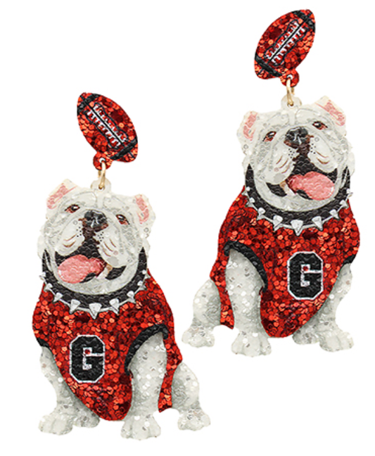 Georgia  Bulldogs  Earrings 