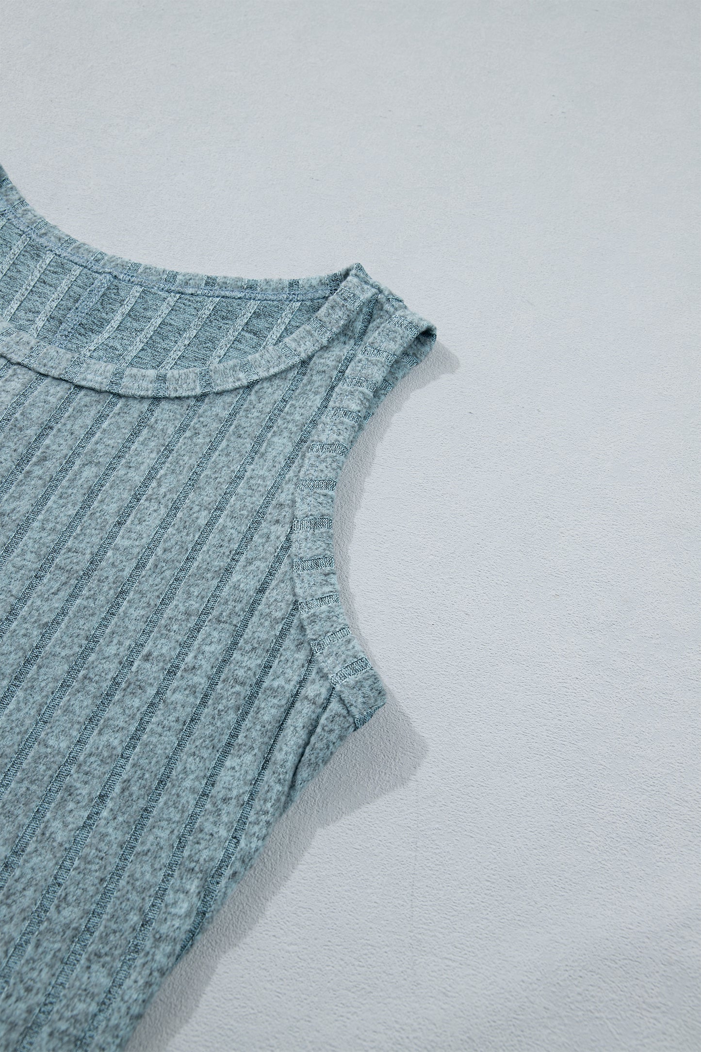 Phalaenopsis Slim Ribbed Mineral Wash Tank Top