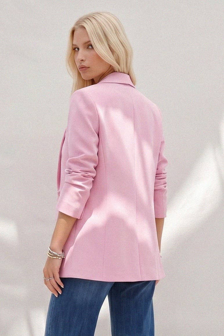 STRUCTURED MIDLINE SINGLEBREAST BLAZER