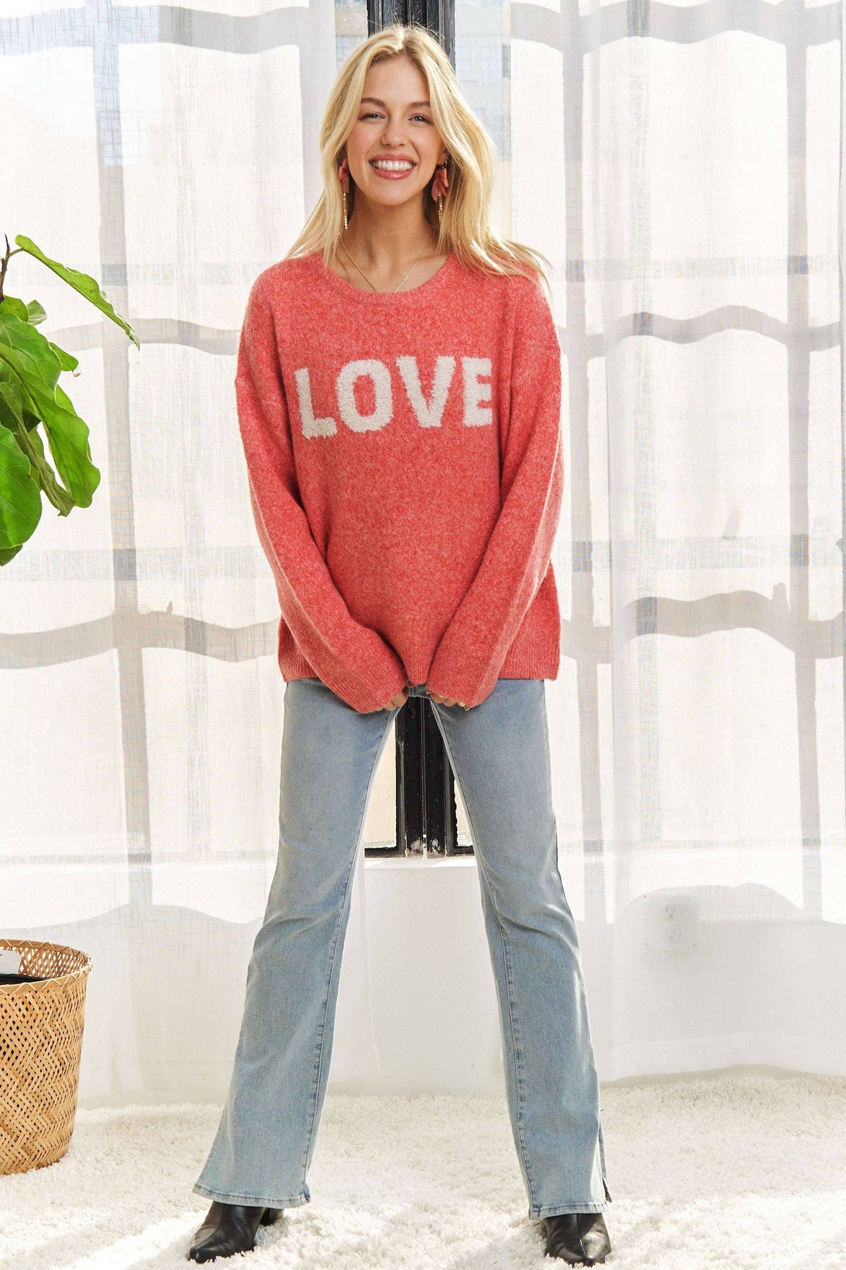 CESW3766-ALPHABET SHAPES LONG SLEEVES SWEATER