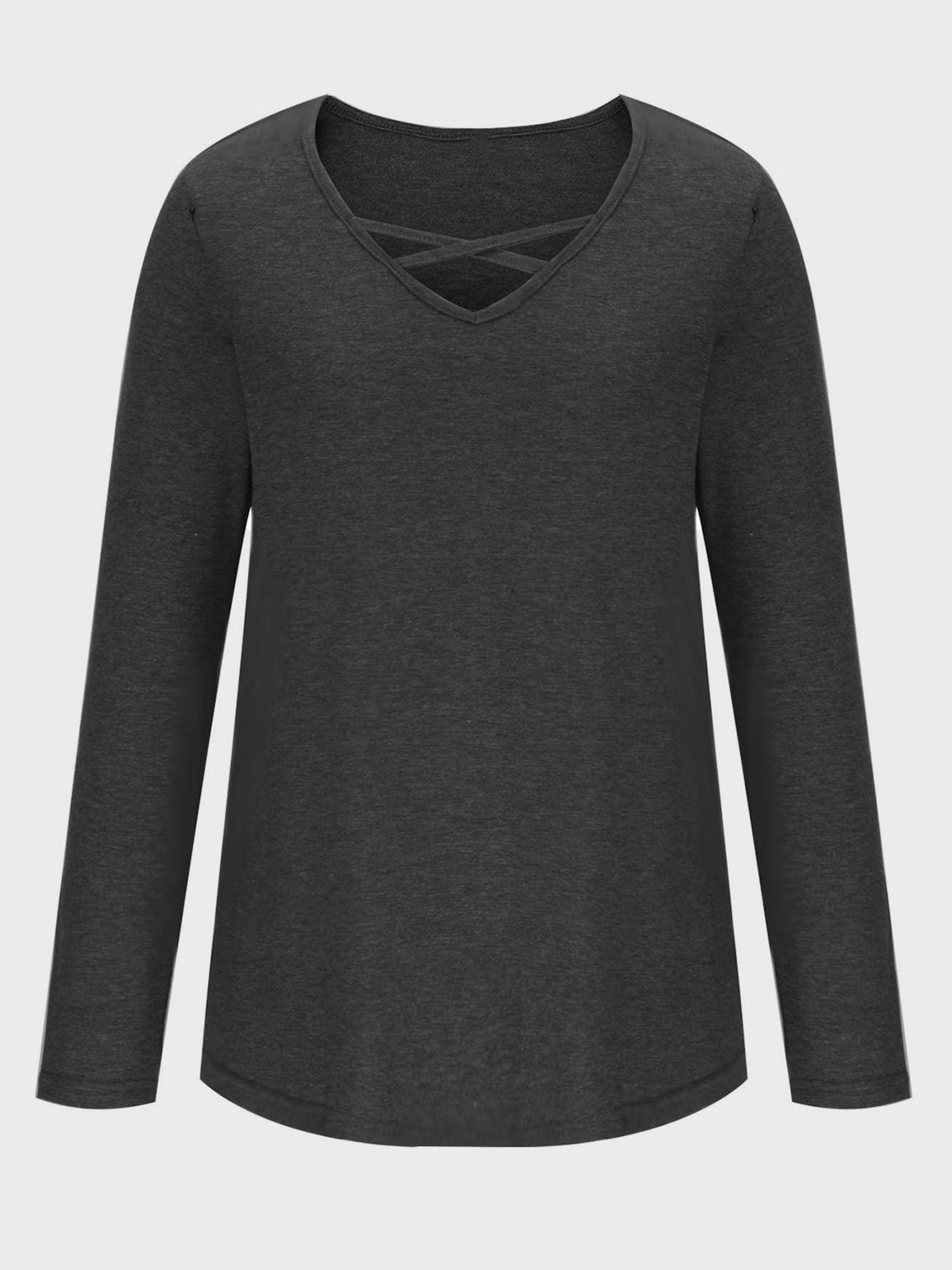 V-Neck Long Sleeve T-Shirt