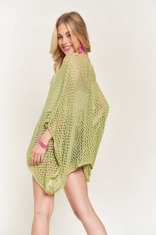 FISHNET PONCHO COVER UP