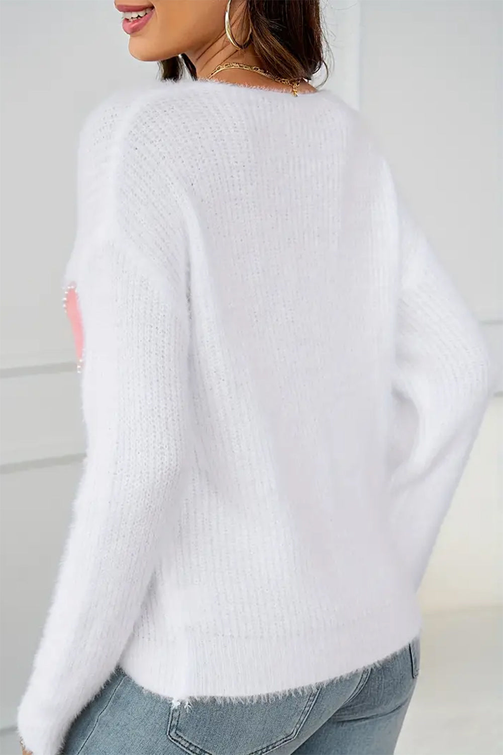 V Neck Knit Sweater