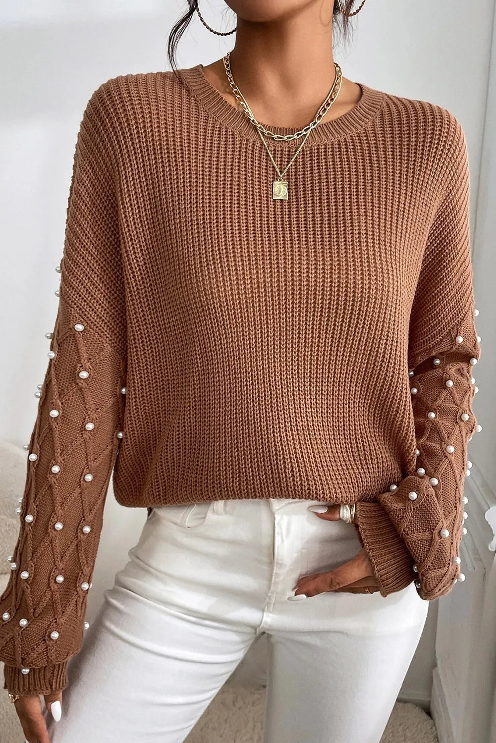 Round Neck Long Sleeve Sweater