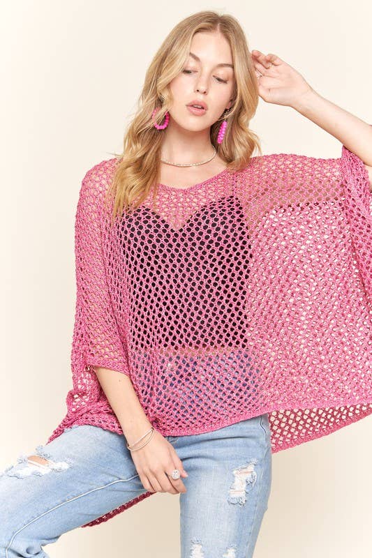 FISHNET PONCHO COVER UP