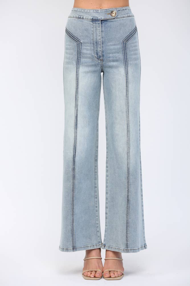 HIGH WAISTED WIDE LEG JEAN FP65050