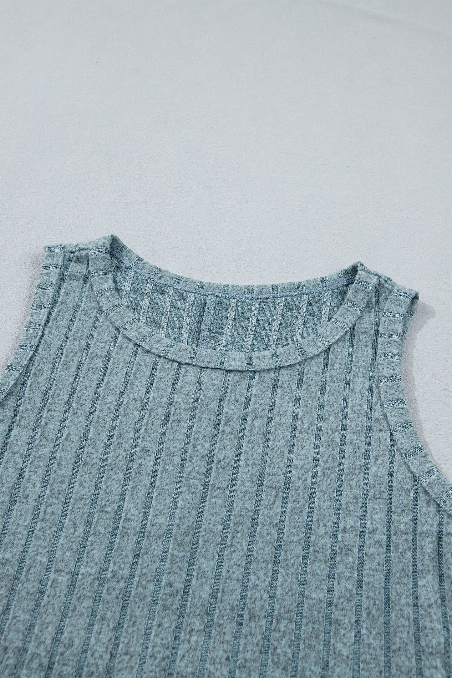 Phalaenopsis Slim Ribbed Mineral Wash Tank Top