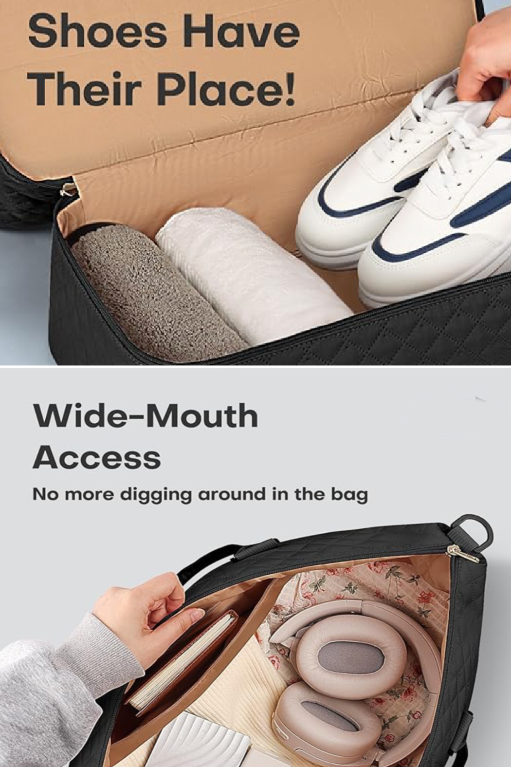 Upcycled Duffel Weekender Bag