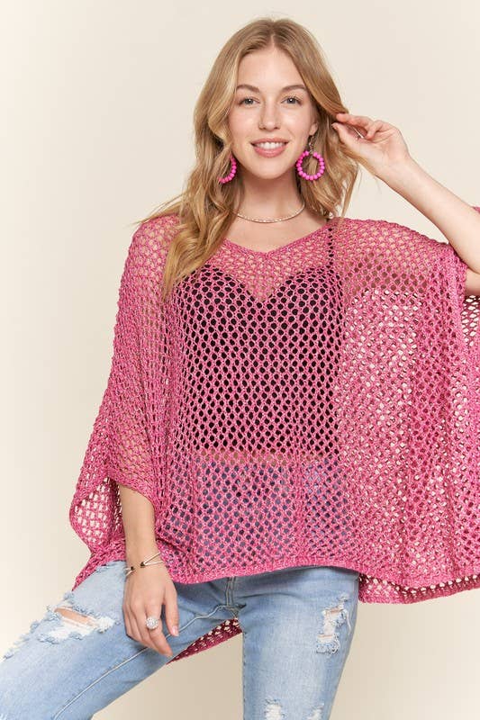 FISHNET PONCHO COVER UP