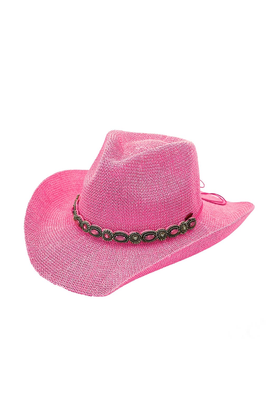 Jeweled Cowboy Straw Hat