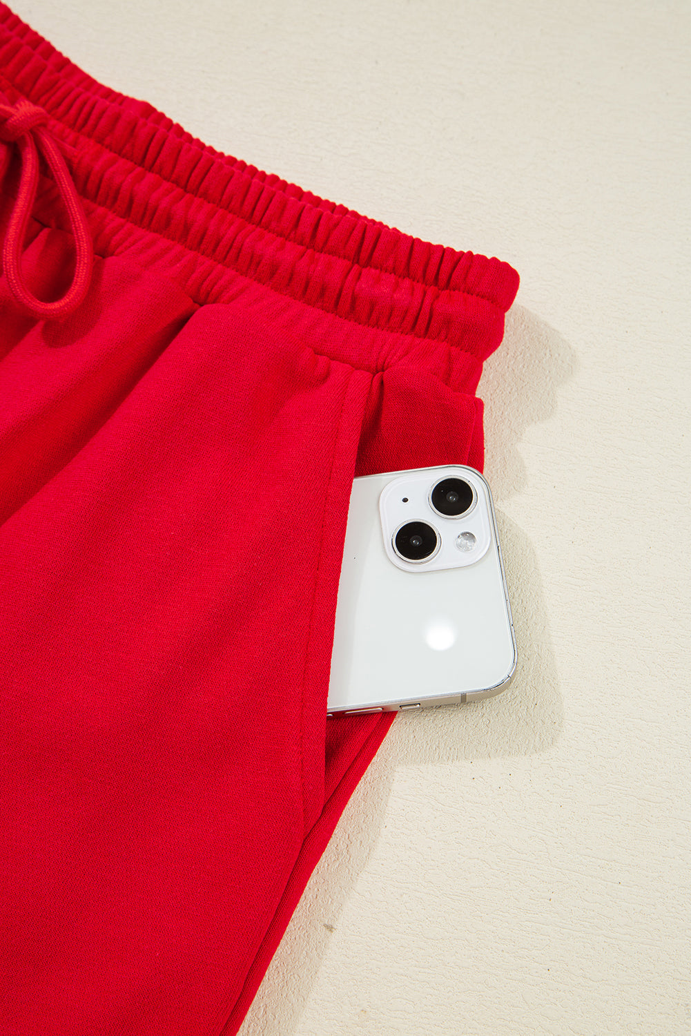 Navy Blue Varsity Striped Sleeve Drop Shoulder Sweatshirt and Shorts Set