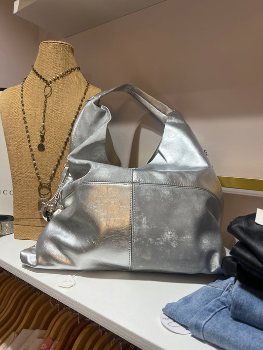 Silver Charm Hobo Purse