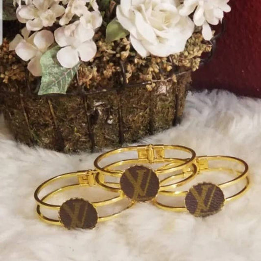 Gold bezel Cuff