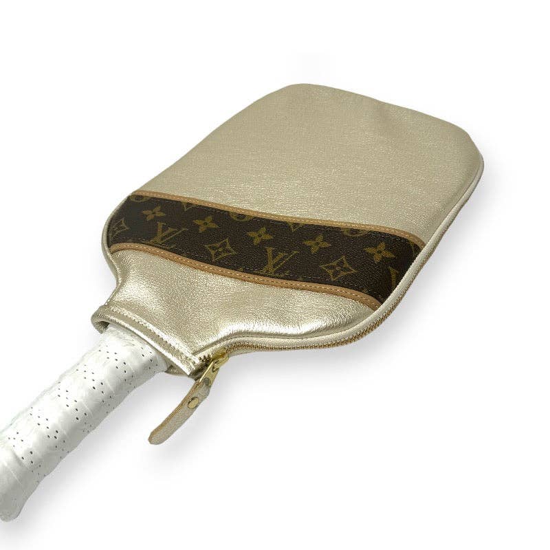 Upcycled LV, GG Posh Paddle Cover For Pickleball In Leather |