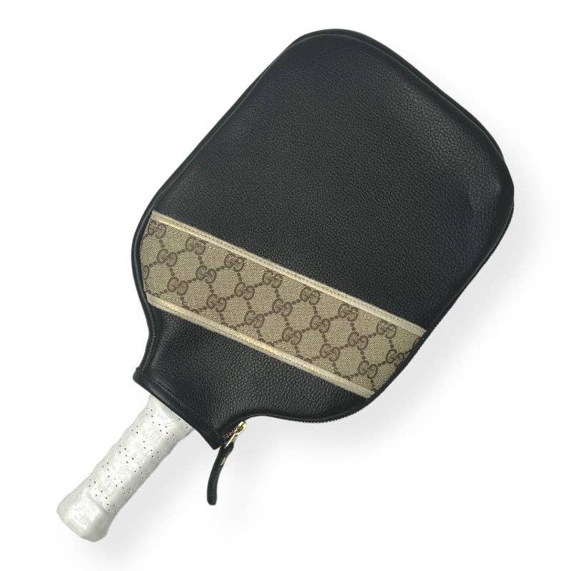 Upcycled LV, GG Posh Paddle Cover For Pickleball In Leather |