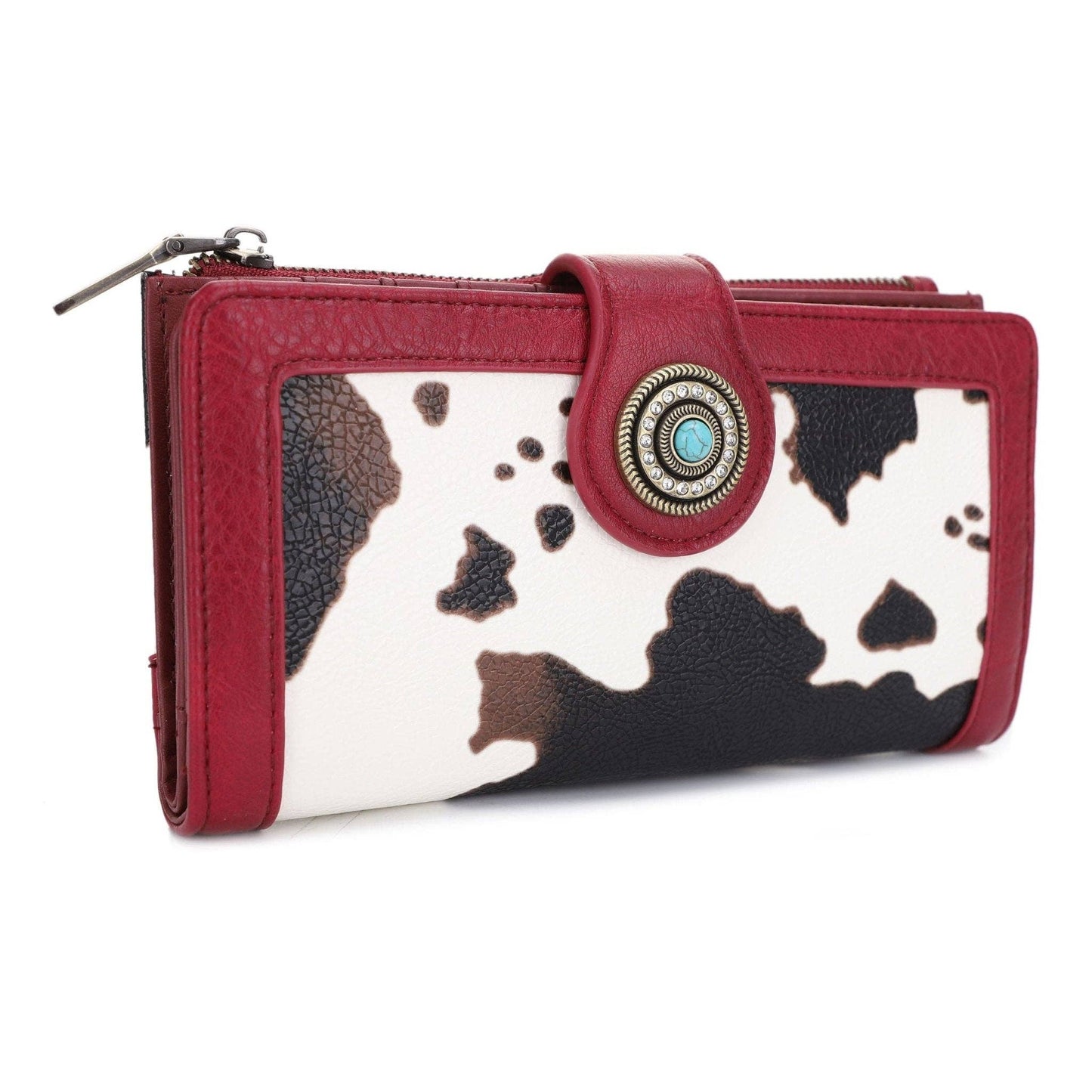 Cow Print Trifold Wallet
