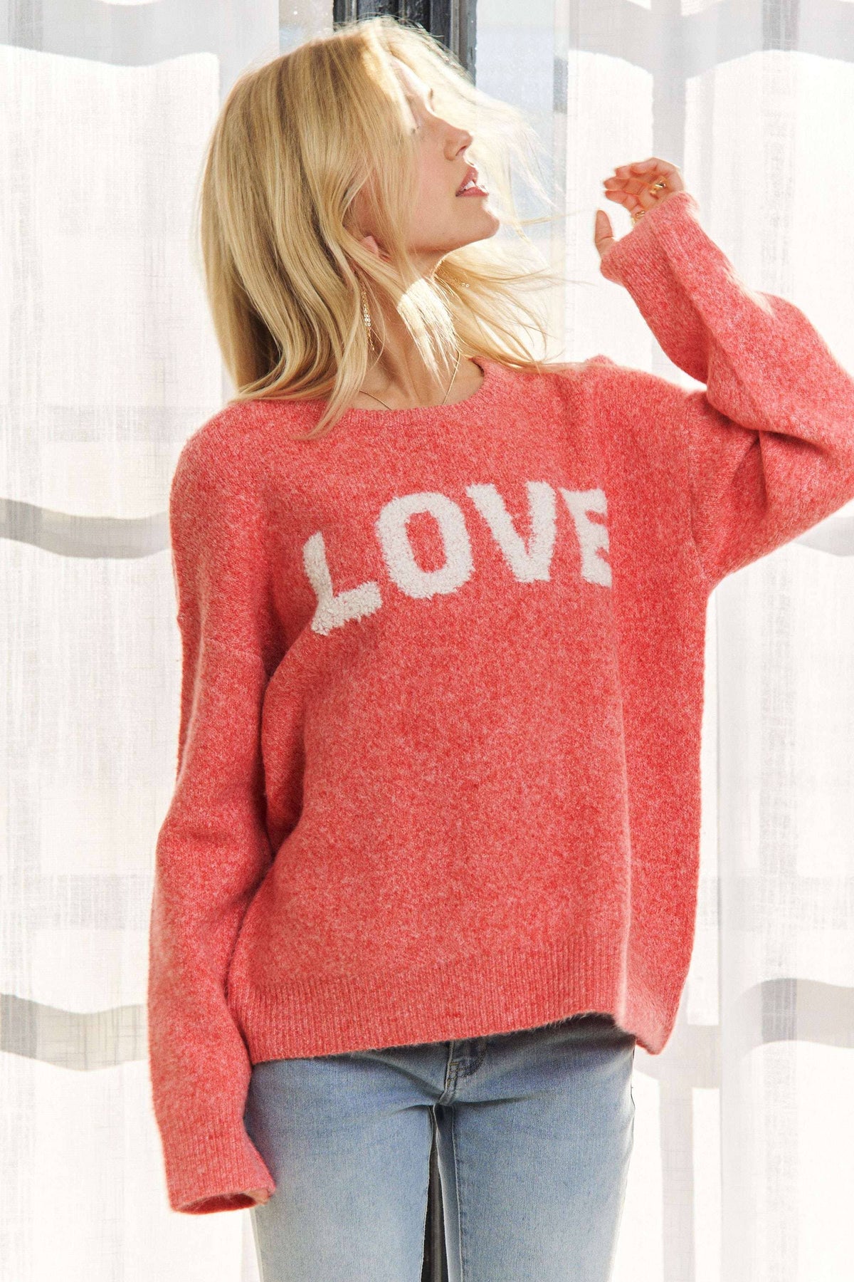 CESW3766-ALPHABET SHAPES LONG SLEEVES SWEATER
