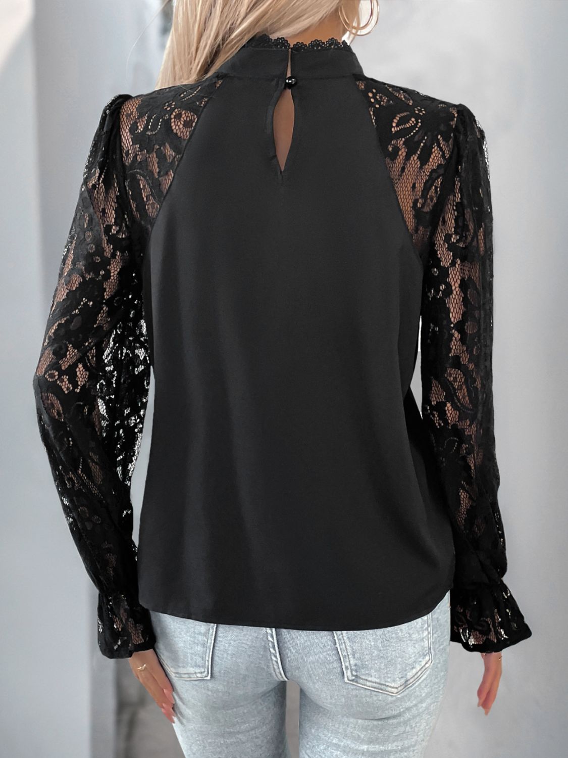 Lace Long Sleeve Blouse