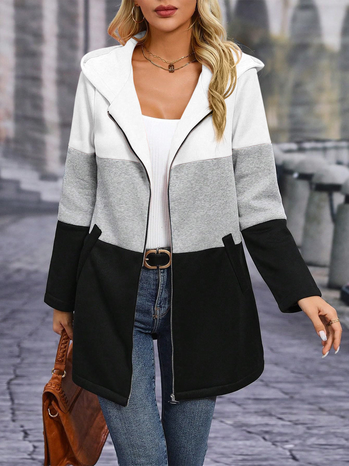 Long Sleeve Hooded Outerwear